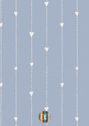 Wallpaper Hearts - Blue