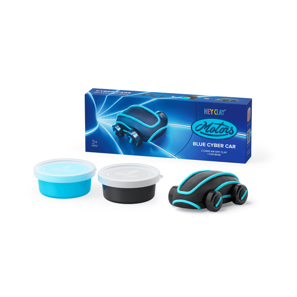 Hey Clay Cyber Car auto kleiset blauw