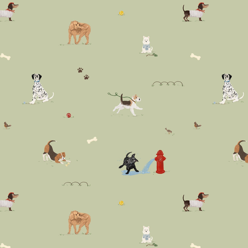 Dog Wallpaper for Kids – Original Children’s Wallpaper for Nurseries & Rooms