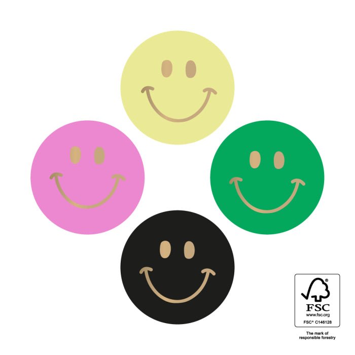 House of Products Gift Stickers - Multi - Smiley Mini