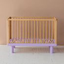 Karl & Fric Lit Nox 60x120cm + Ensemble Junior Rail - Bois Naturel & Lavande