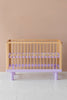 Karl &amp; Fric Nox Bed 60x120cm + Junior Rail % set - Natural Wood &amp; Lavender