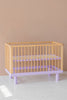 Karl &amp; Fric Nox Cot 60x120cm - Natural Wood &amp; Lavender