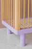 Karl &amp; Fric Nox Cot 60x120cm - Natural Wood &amp; Lavender