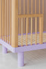 Karl &amp; Fric Nox Bed 60x120cm + Junior Rail % set - Natural Wood &amp; Lavender