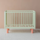 Karl & Fric Lit Nox 60x120cm + Ensemble barrière Junior - Pistache & Rose