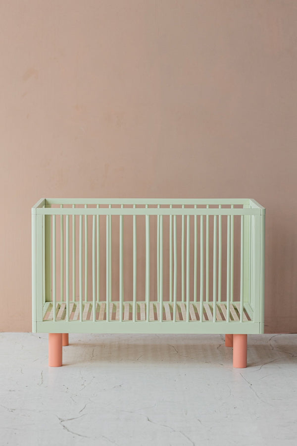  Karl & Fric Nox Crib 60x120cm - Pistachio & Pink