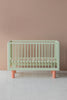  Karl & Fric Nox Crib 60x120cm - Pistachio & Pink