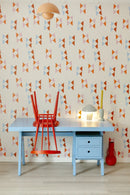 Carta da parati Meet Me at the Wall - Wow Bow Uni - Carolien Baudoin (1 rotolo di andata e ritorno - 25%)