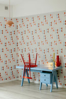 Carta da parati Meet Me at the Wall - Wow Bow Uni - Carolien Baudoin (1 rotolo di andata e ritorno - 25%)