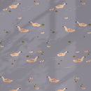 Wallpaper Meet Me at the Wall - Ducks Smokey Periwinkle - Lotte Dirks