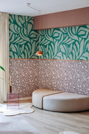 Wallpaper Meet Me at the Wall - Flowerfield Brown - Natural North