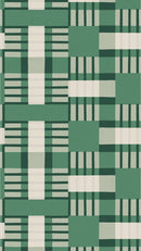 Behangstaal Meet Me at the Wall - Blocks Grean - Sabine van Vessem