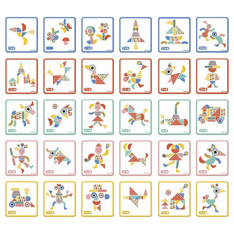 Janod Magnetibook Moduloform Tangram