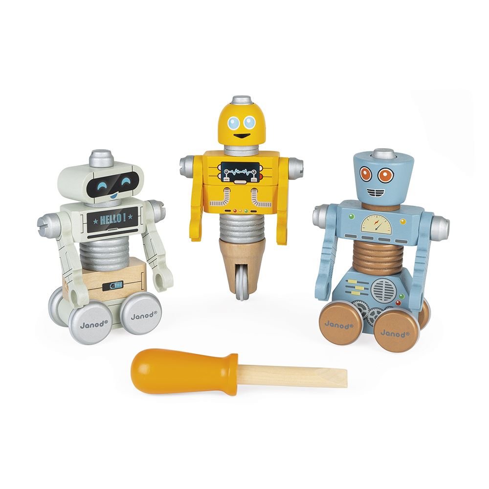 Janod Bricokids Robot Set Hout