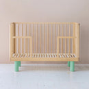 Karl & Fric Nox Ledikant 60x120cm + Junior Rail set - Natural Wood & Green