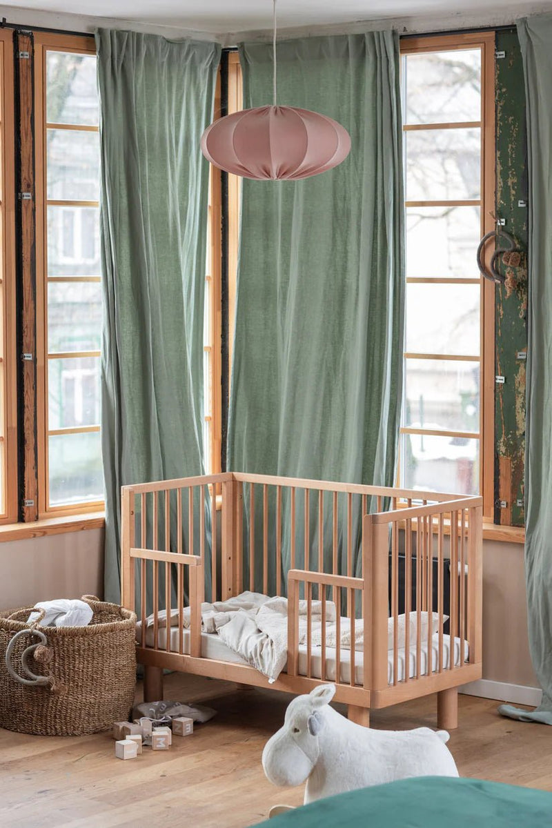 Karl & Fric Nox Ledikant 60x120cm + Junior Rails set - Natural Wood