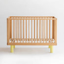 KARL & FRIC NOX COT 60X120CM + Rail junior% Set - Bois naturel et jaune