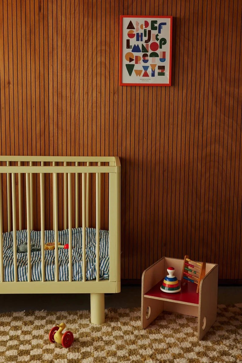 Karl & Fric Nox Somier 60x120cm + juego de barras junior - Amarillo