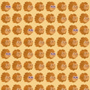 Wallpaper Meet me at the Wall - Lion head - Butter Yellow - Aniek Bartels