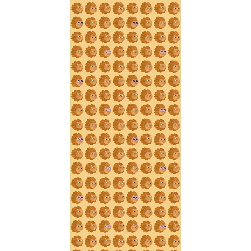 Wallpaper Meet me at the Wall - Lion head - Butter Yellow - Aniek Bartels