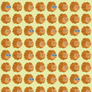 Wallpaper Meet me at the Wall - Lion head - Matcha - Aniek Bartels