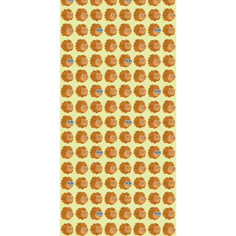 Wallpaper Meet me at the Wall - Lion head - Matcha - Aniek Bartels