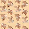 Wallpaper Meet me at the Wall - Owl - Cream - Aniek Bartels