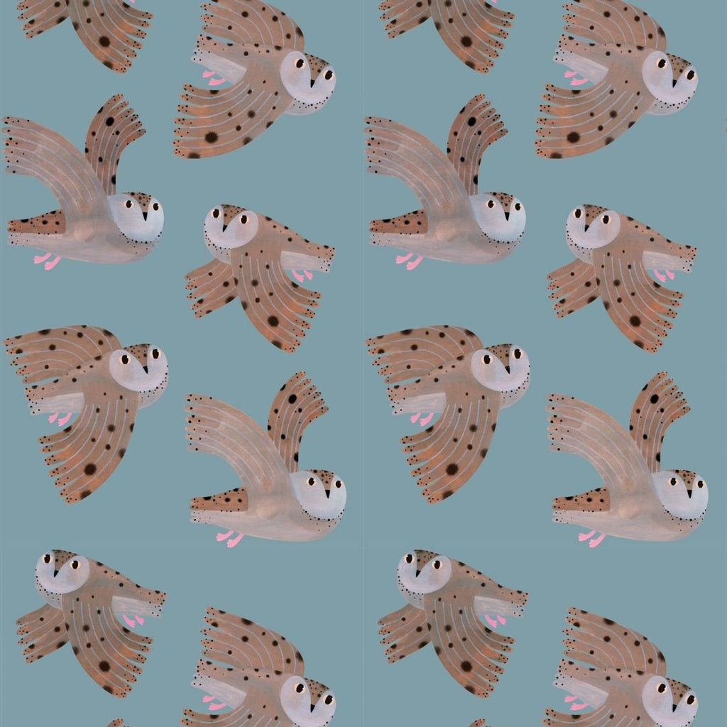 Wallpaper Meet me at the Wall - Owl - Sky - Aniek Bartels