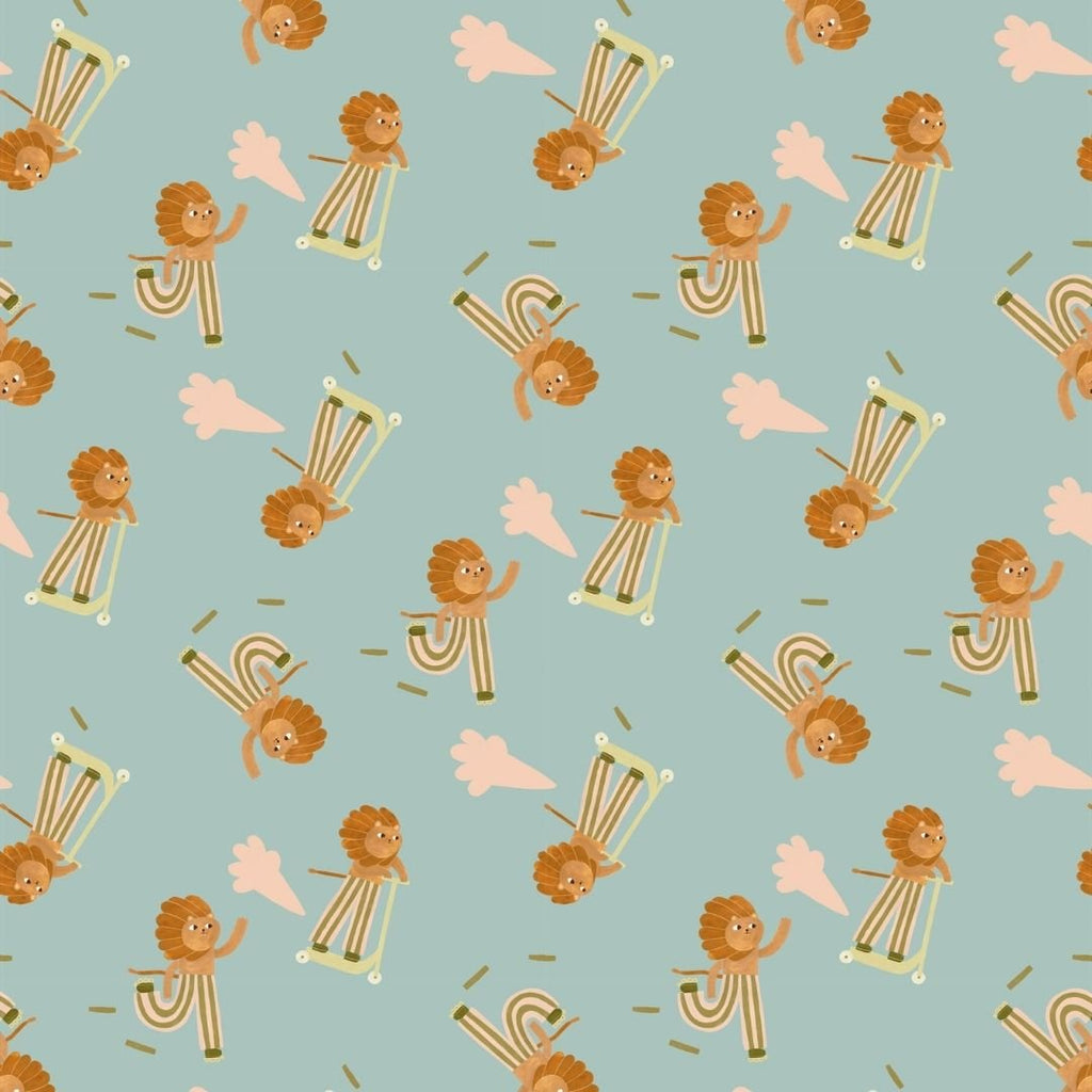 Wallpaper Meet me at the Wall - Skating Lion - Cool - Aniek Bartels