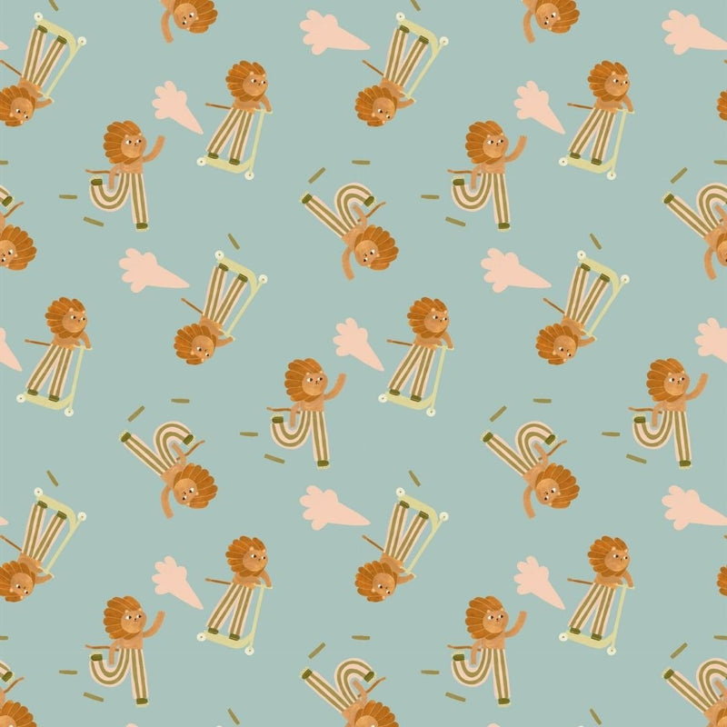 Wallpaper Meet me at the Wall - Skating Lion - Cool - Aniek Bartels