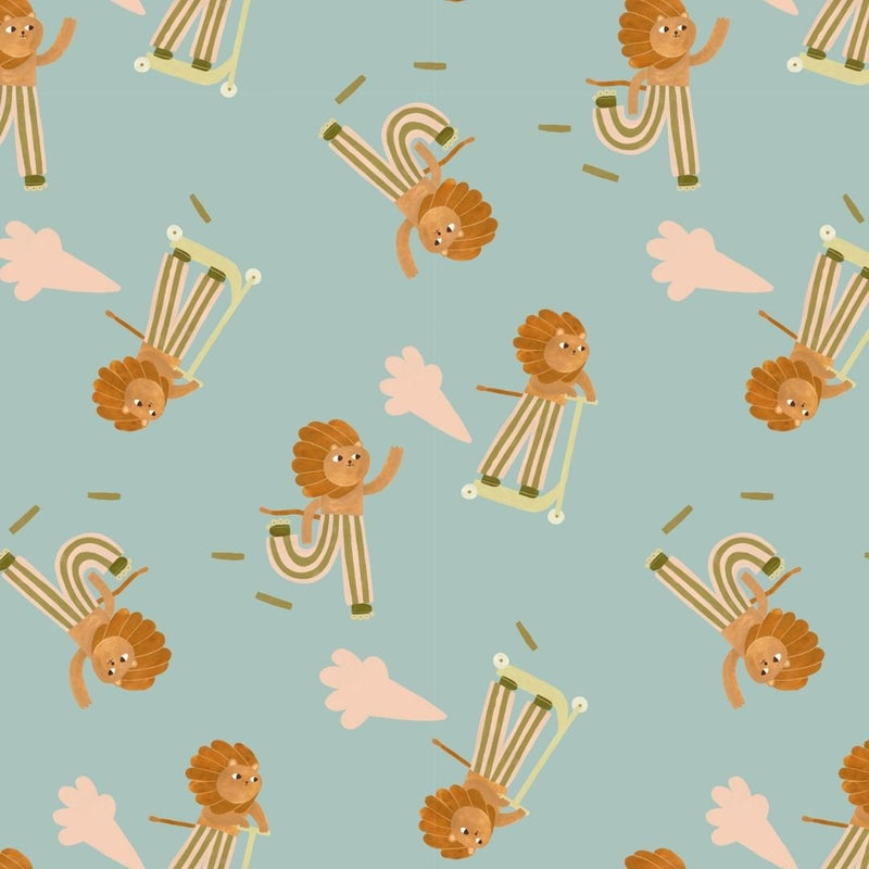 Wallpaper Meet me at the Wall - Skating Lion - Cool - Aniek Bartels