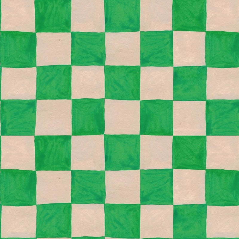 Wallpaper Meet me at the Wall - Square blocks green - Aniek Bartels