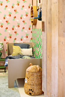 Wallpaper Meet me at the Wall - Skating Lion - Green - Aniek Bartels