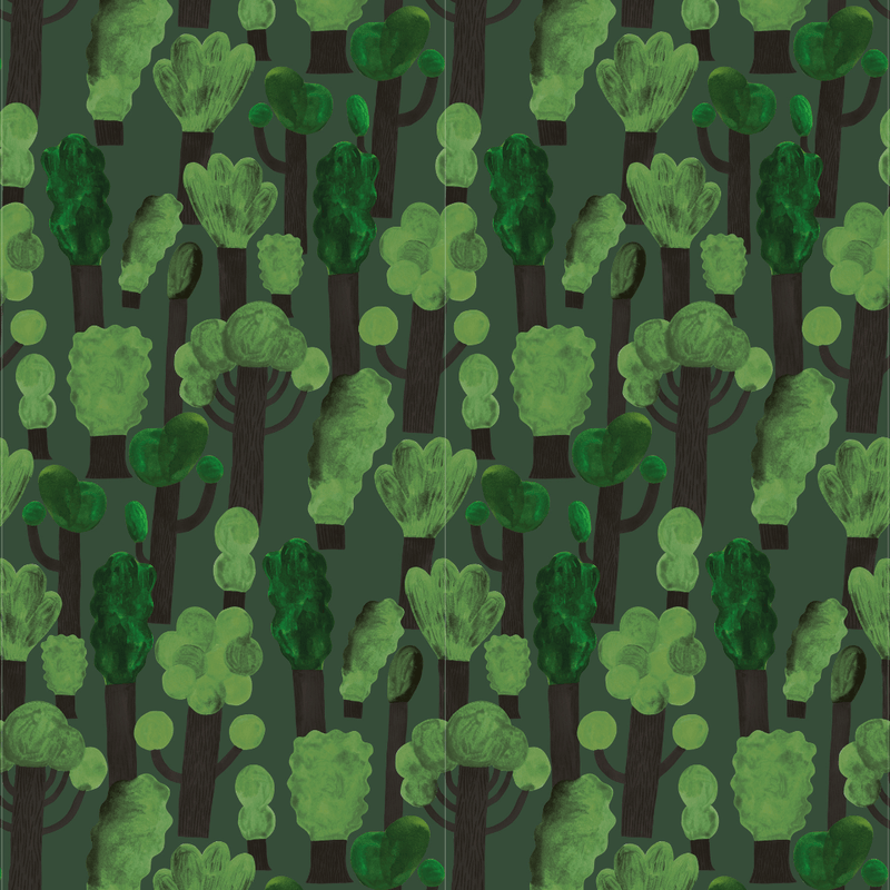 Wallpaper Meet me at the Wall - Trees - Dark - Aniek Bartels