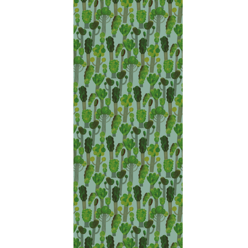 Wallpaper Meet me at the Wall - Trees - Sky Blue - Aniek Bartels