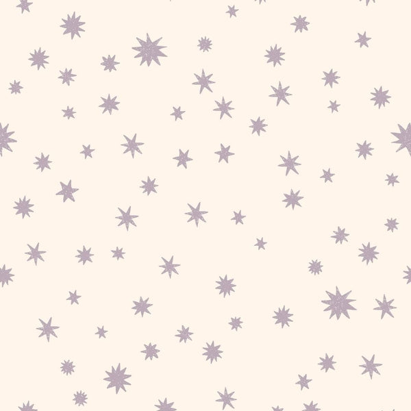 Wallpaper Meet me at the Wall - Starry Night - Creme & Lilac - Joëlle Wehkamp