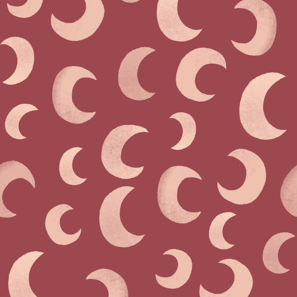 Wallpaper sample Meet Me at the Wall - Moon Rhubarb - Aniek Bartels