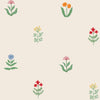 Children's wallpaper flowers, flower wallpapers nursery, kids decoration, peel and stick 