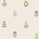 Children's wallpaper flowers, flower wallpapers nursery, kids decoration, peel and stick 