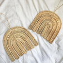 Rattan wall hanger rainbow