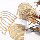Rattan wall hanger rainbow