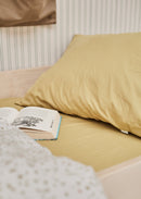 Bibelotte Duvet cover Terrazzo - Print Beige with green/yellow