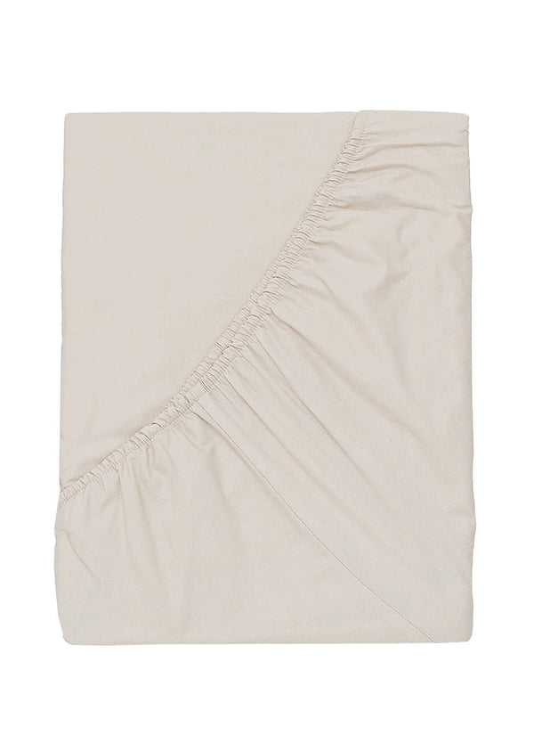 Bibelotte Hoeslaken Biscuit - 90x200cm - zandkleur