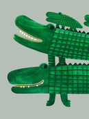 Crocodile Family poster krokodillenfamilie kinderkamer Aniek Bartels