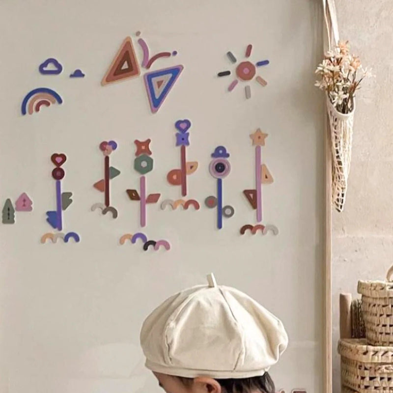 Noriter Project x LUDE Ensemble de formes magnétiques – Lignes