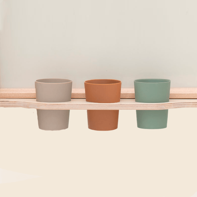 Set di tazze in silicone Noriter Project x LUDE: funghi, avocado e cioccolato