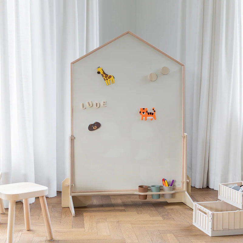 Noriter Project x LUDE Set di magneti in legno con lettere maiuscole dell'alfabeto