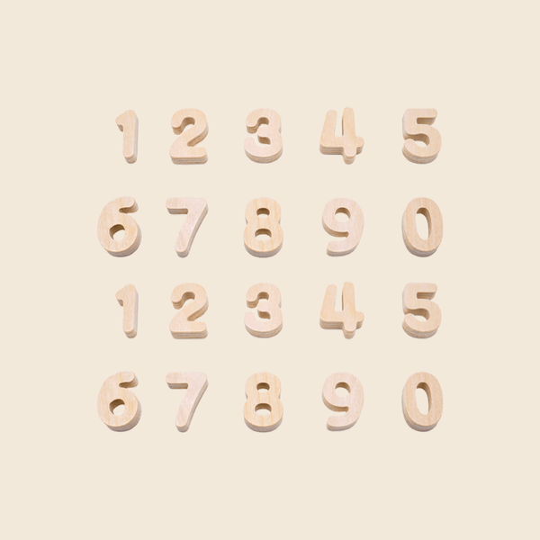 Noriter Project x LUDE Houten Magneetset Nummers