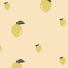 Dekornik – wallpaper Little Lemons Salmon